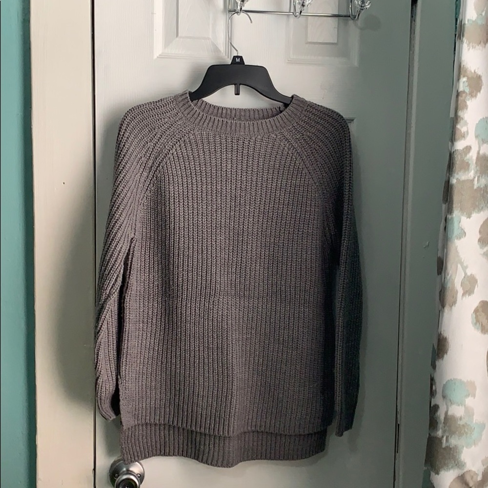 Knitted tunic style sweater